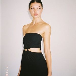 New! LNA HARLEE STRAPLESS DRESS - BLACK BNWOT
